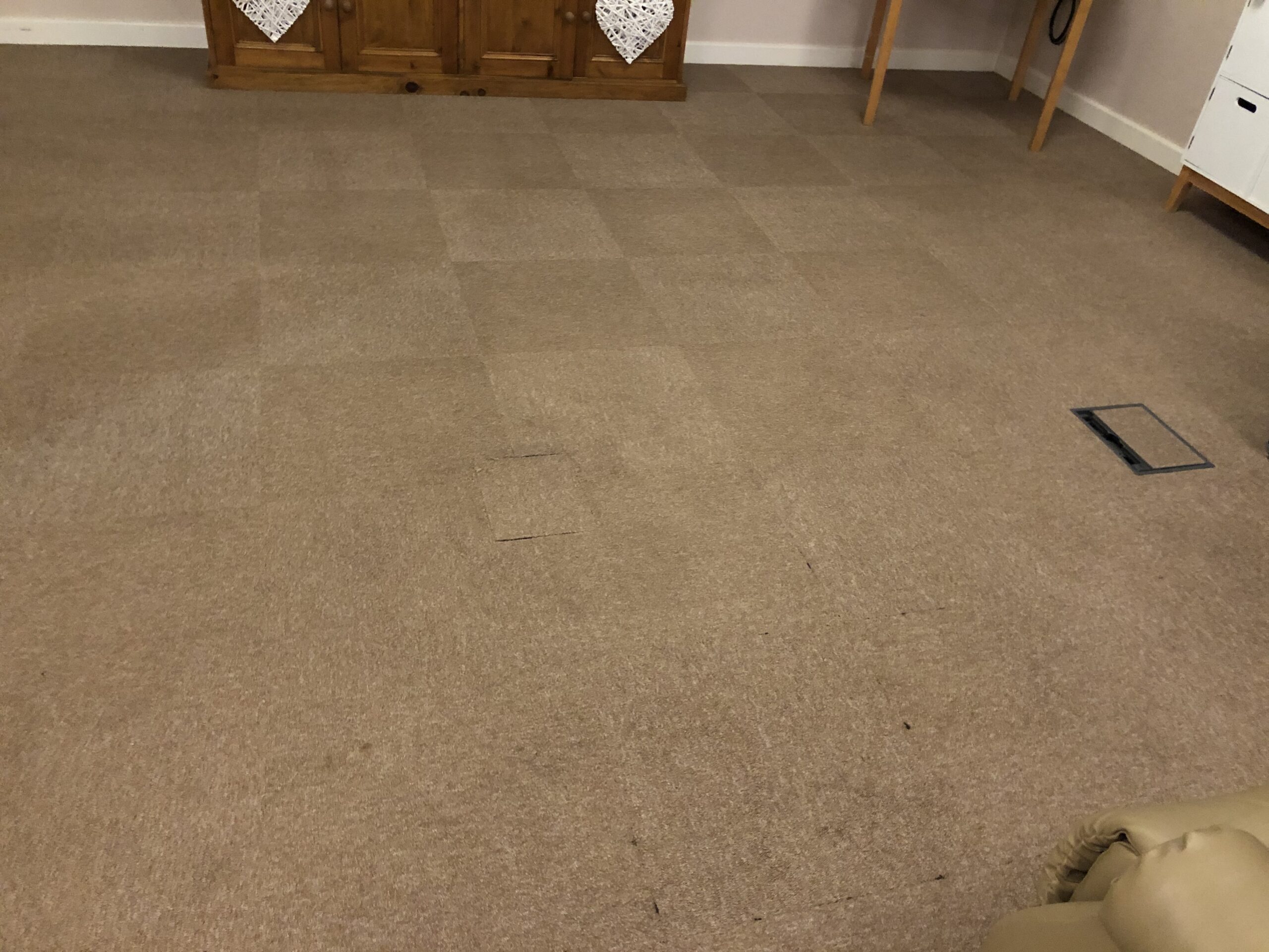 Deep carpet clean after cleaning